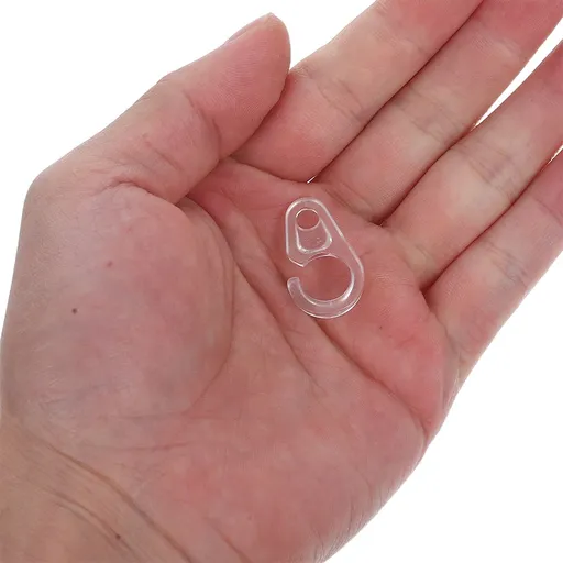 30Pcs Curtain Hoops Transparent Plastic for Effortless Installation Home Decor