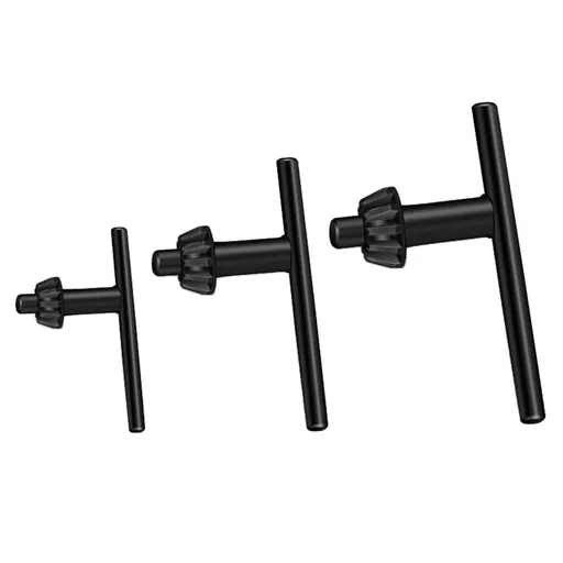 Carbon Steel 3pcs Drill Chucks Wrench Set Carbon Steel Drill Chucks Wrench Simple Installation for Quick Bit Adjustments