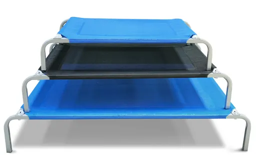 YES4PETS Small Pet Dog Puppy Cat Bed Trampoline Hammock Cot Bed 80 x 48 x 16 cm