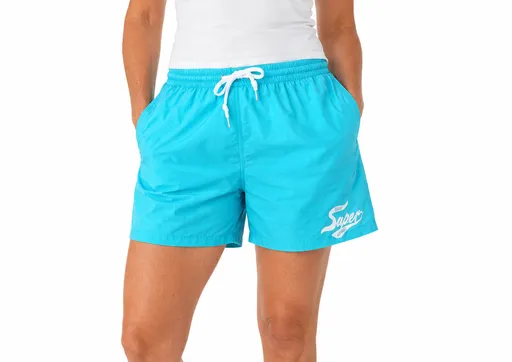 Ladies Board Shorts Beach Microfibre Swim Surf Bottoms - Blue