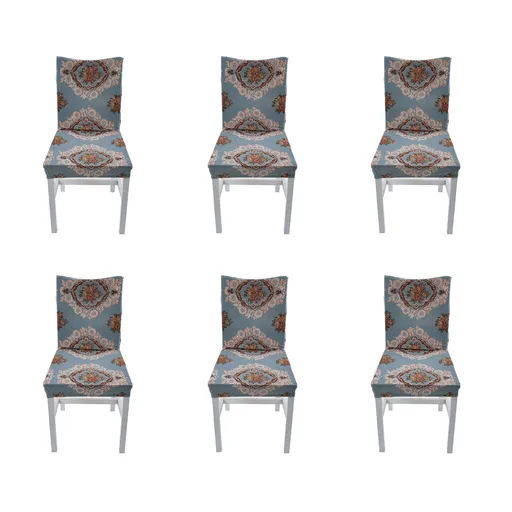 6PCS High Elasticity Chair Cover Removable Washable Dustproof Home Hotel Dining Chair CoversType 4