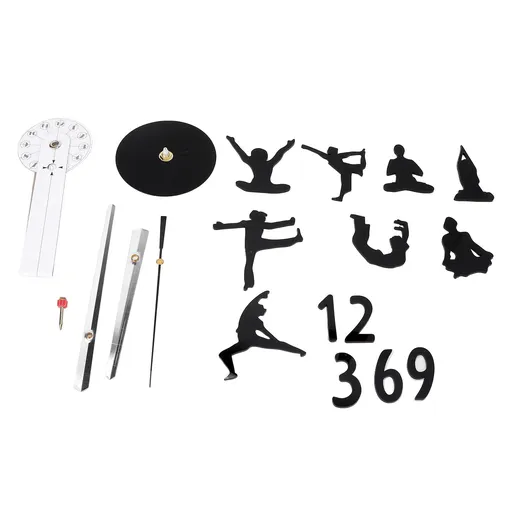 DIY Wall Clock Silent Stylish Decorative Frameless Hanging Clock for Living Room Office