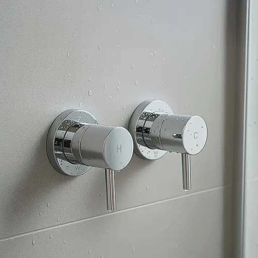 Bathroom Shower Bath Hot and Cold Mixer WATERMARK Certified in Chrome