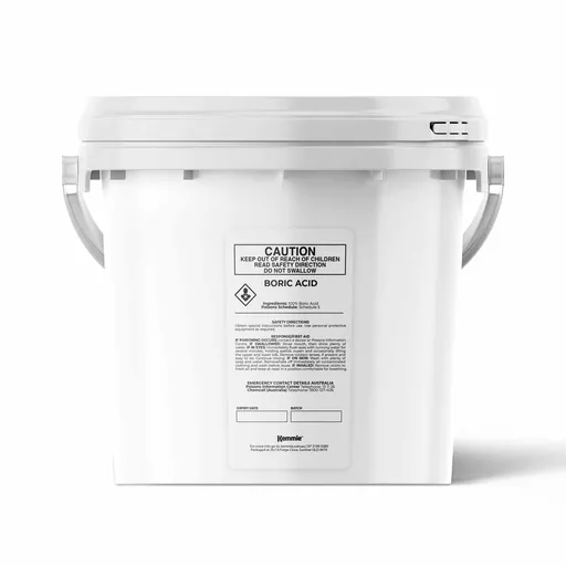 Kemmie 4.9Kg Boric Acid Powder 99.9% Pure Tub - Soluble Orthoboric Acid H3BO3