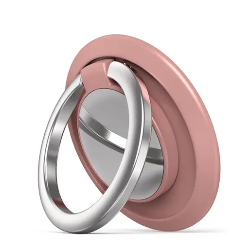 Iring Phone Ring Finger Holder Stand Car Mount Hook For Iphone Ipad Mobile Grip - A15-Rose Gold
