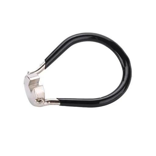 Bicycle Spoke Wrench Wheel Truing Tool Bike Spoke Adjustment Repair Tool Steel Rim Alignment Tool with Rubber Grip - Black