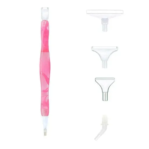 5D Resin Diamond Painting Pen Resin Point Drill Pens Cross Stitch Diy Craft Art - Pink