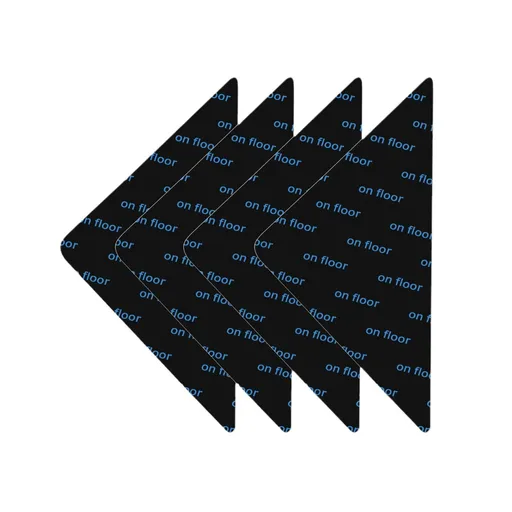 16 PCS Rug Tape, Non Slip Rug Gripper for Hardwood Floors Tiles, Reusable Carpet Tape for Area Rugs, No Residue Rug Pads Grippers Keep Corners Flat(Black)