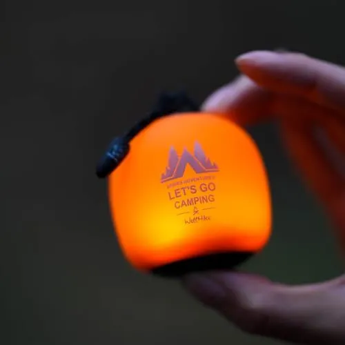 Portable Camping Light for Outdoor Adventures, Tent Lighting, Hiking and Emergency Use (Orange)