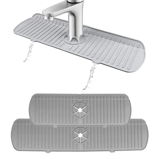 Silicone Drainage pad, Sink, Kitchen Faucet, Splash Proof pad, Multifunctional Sink, Drainage countertop, Splash Proof -2 PACK
