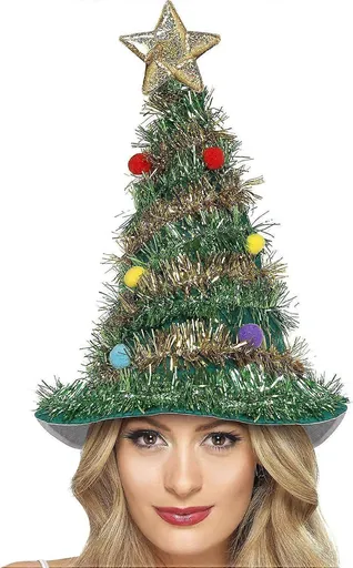 Christmas tree hat for Christmas and Christmas party
