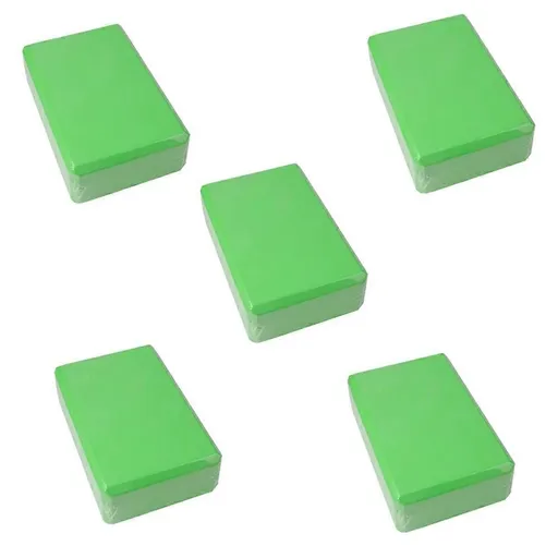 Yoga Blocks Cube Bricks Reinforcement Mat Sports Yoga Supplies Home Gym Equipment Fitness Green