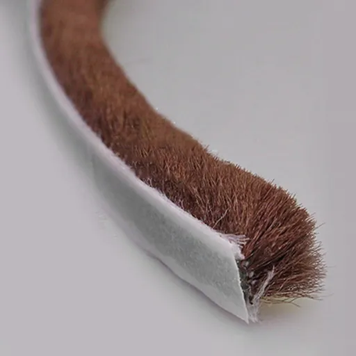 Decor Bottom Bristle Pile Seal Film Door Draught Excluder Brush Weather Strip 10M 5/9/15/23Mm Diy Home High Quality White 9×5Mm 9×9Mm Brown