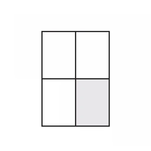 A4 Self Adhesive Sticker Paper Sheet Label Laser Inkjet Print Mailing Address - White Matte 2x2 *100 PCS