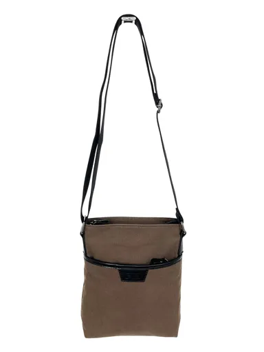 FIB Byron Canvas Sling Bag Shoulder Travel Cross Body - Brown