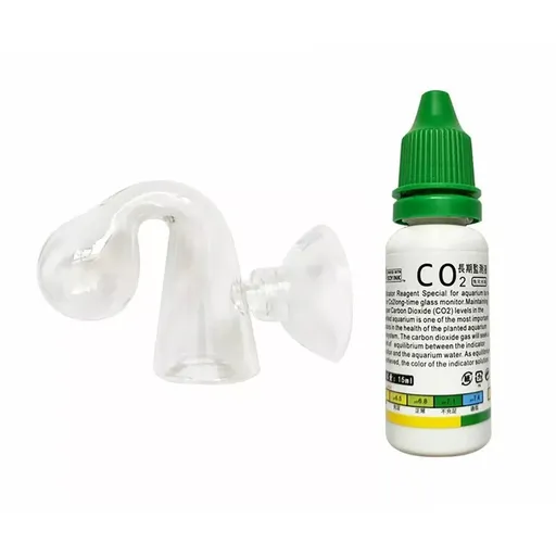 Aquatic CO2 Drop Checker Glass Aquarium Monitor Kit Accurate Fish Tank Tester - Note