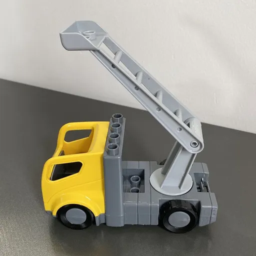 Hongyuan sheng Building Blocks Bus Vehicle Fire Truck [Yellow]]