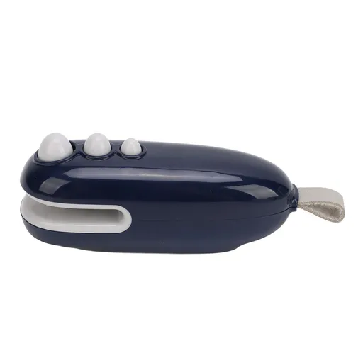 Small Bag Sealer Multipurpose Dual Use Magnet Design Portable Bag Resealer Machine for Chip Bags Plastic Bags Food Storage Blue