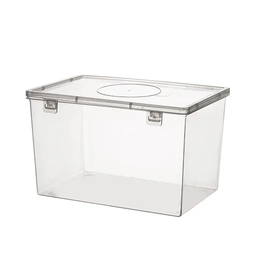 Storage Bins with Lids Airtight Bread Storage Containers Bread Bin Plastic Reusable Loaf Cake Clear Bread Dispenser Fresh Bread Organizer Bin （7.48×5.12 in）