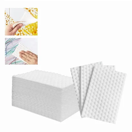 50 PCS Magic Sponge Eraser Sheets,Convex Point Melamine Sheets,Disposable Portable Magic Cleaning Eraser Thin Wipes
