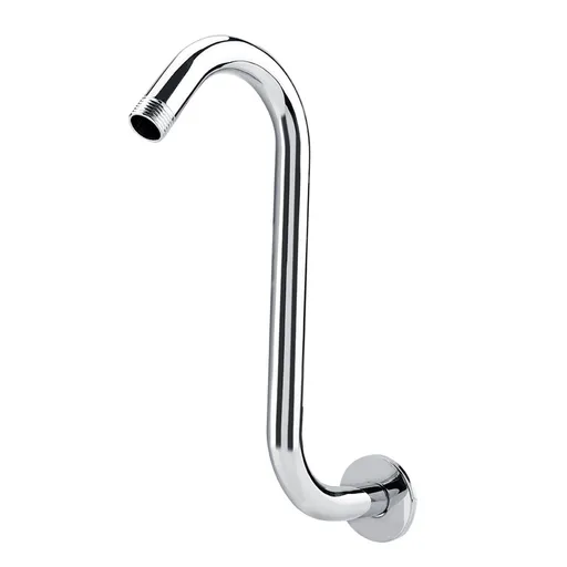 Bathroom Accessory 8inch 201 Stainless Steel High Rise S-Curved Shower Extension Arm
