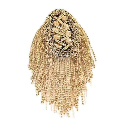 Clothes Accessory Supplies for Adults Male Female Rhinestones this epaulette is easy to wear and will not easily fall off.