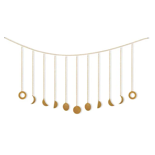 Moon Phase Garland Hanging Moon Phase Decoration Lunar Wall Ornaments