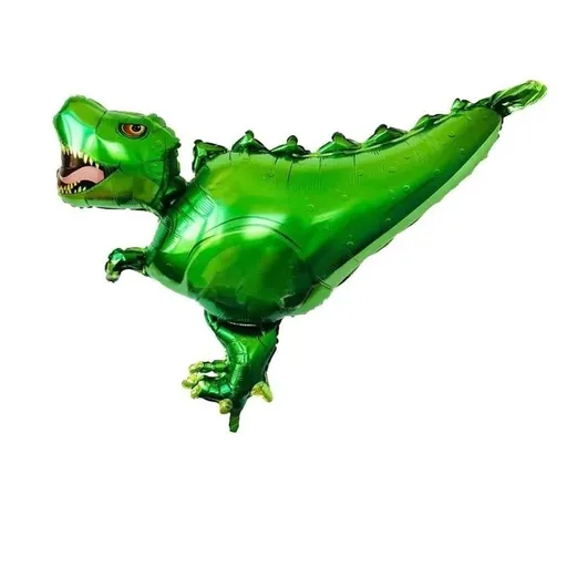 Dinosaur Foil Balloons Set， 5 Pieces Large Dinosaur Mylar Helium Balloons for Kids, Giant Cute Dinosaur Birthday Party