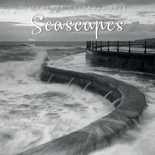 Seascapes - 2025 Square Wall Calendar 16 Months Premium Planner Christmas Gift