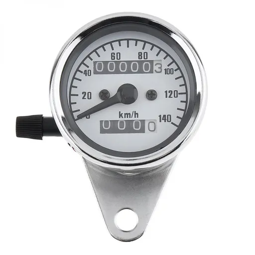 Gauge Set White Dial for Car's Instrument Cluster - Includes Speedometer & Tachometer - Volt, Fuel Level, Water Temperature