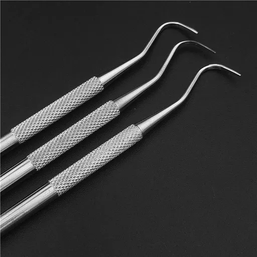 3PCS Professional Dental Tartar Scraper Tool - Dental Pick, Double Ended Tartar Remover for Teeth, Plaque Remover, Tooth Scraper