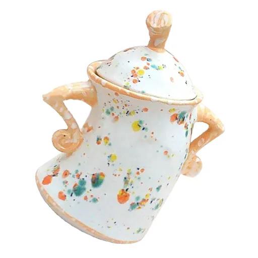 Playful Canister with Attitude Resin Crafts Jar Desktop Cup Ornament for Kitchen Storage and Holiday Decoration Yellow