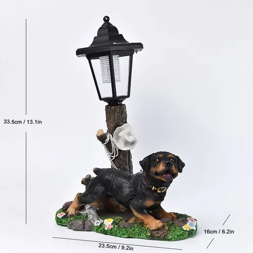Resin Hummingbird Solar Lamp Outdoor Garden Sculpture Couple Hummingbird - Multi-color - Size 11