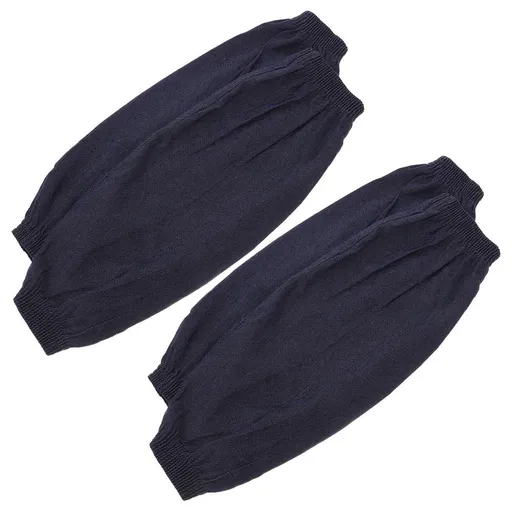 2 Pairs Thickened Denim Forearm Guard Sleeves Dark Protective Welding Sleeves for Work Safety