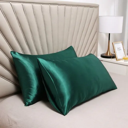 Pillowcase Polyester 60 Thread Count Solid Color Emerald Green 51*137cm【1 pack】