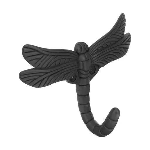 Creative Iron Dragonfly Hook Black Retro Home Decor Wall Mounted Hanger