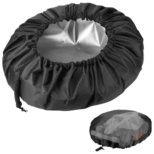 Outdoor Lawnmower Cover Polyester Oxford Cloth Waterproof Protective With Drawstring Outdoor Accessories