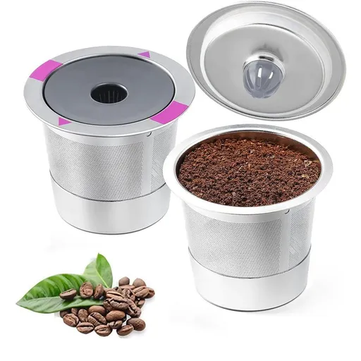 2 PCS Stainless Steel Coffee Filter Pods Compatible with Keurig 1.0/2.0