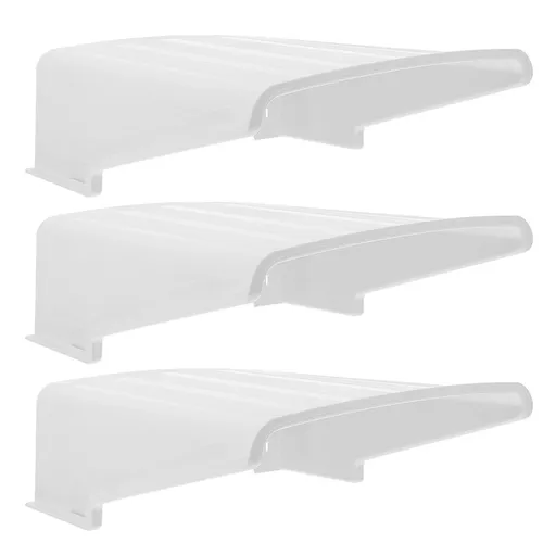 White Plastic Camera Protector Cover Weatherproof Outdoor Rain Shield 3Pcs