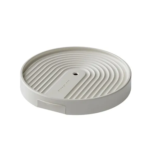 Round Plant Caddy with Hidden Wheels, Heavy Duty Rolling Plant Stand Caddy with Wheels, Pot Base for Indoor Outdoor, Beige, 10.23 inches