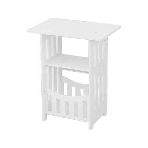 Small Home Furniture Multifunctional Furniture Round Coffe Table Corner Side Table Kitchen Storage Rack Night Stand Tiny End Table Furniture for Small Spaces Desk Side Table (2 layers)