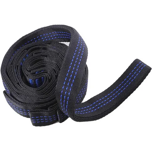 2pcs Hammock Tree Straps Set Effortless Operation Lightweight Stretching Straps Suitable for Hiking Camping - Blue