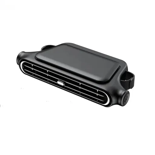 Powerful Car Seat Backrest Fan with 3000mAh Built-in Battery, Dual-Use (Cordless & Plug-in)-black