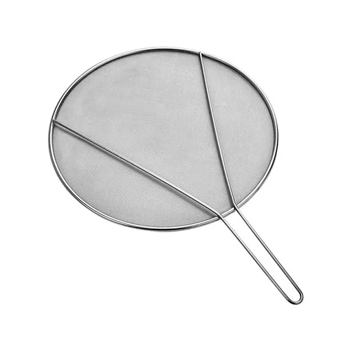 22cm Splatter Screen for Cooking, Stainless Steel Fine Mesh for Frying Pan, Grease Guard for Pan to Stop Hot Oil Splatter, Protect the Skin From Burns, Safe Cooking Lid