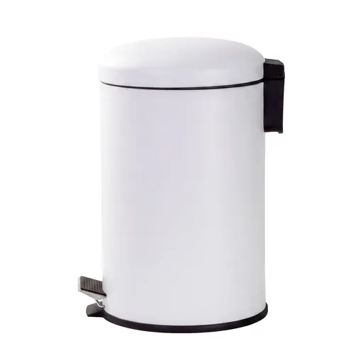 12L Pedal Bin with Stainless Steel and Plastic Construction