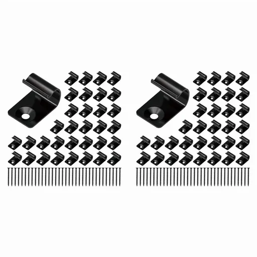 Stainless Steel Clips Deck Clips Universal Decking Clips with Decking Screws for Composite Deck Boards 160 Pack
