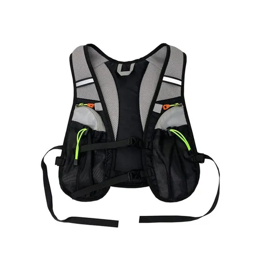 Reflective vest with hydration bladder, unisex adjustable breathable for running cycling marathons