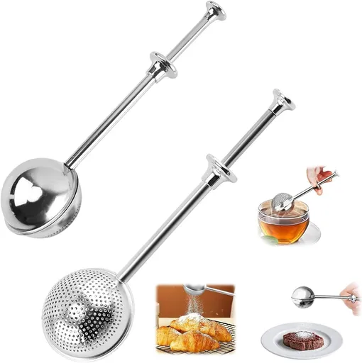 2 Piece 304 Stainless Steel Tea Tongs with Long Handle