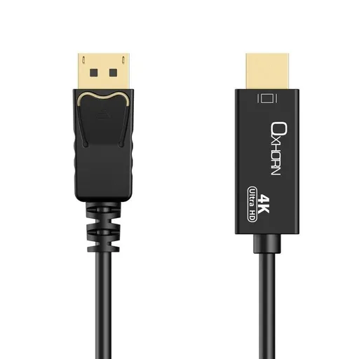 OXHORN CB-DP-HDMI-01 DisplayPort to HDMI Cable 4K, 1m