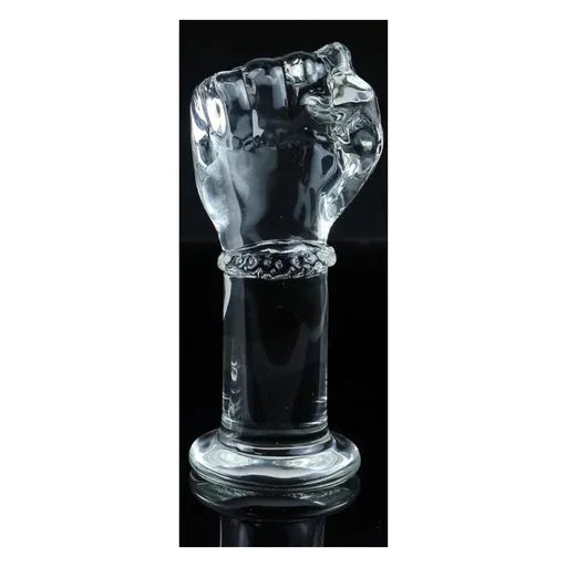 House Of Dasein Super Huge Glass Simulation Fist Dildo Hand G-Spot Anal Plug Vaginal Masturbation Sex Toys - M